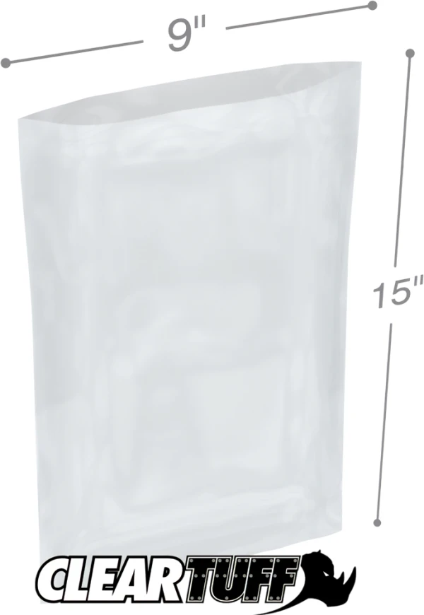 9 x 15 2 Mil Flat Poly Bags 2 Mil 9 x 15 Poly Bags