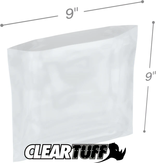 9 x 9 2 mil Poly Bags