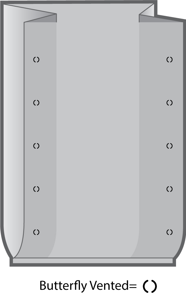 Butterfly Vent Holes on Mattress Bags Illustration