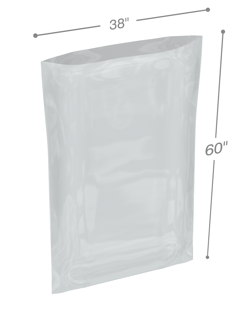 2 Mil 38 x 60 Poly Bags