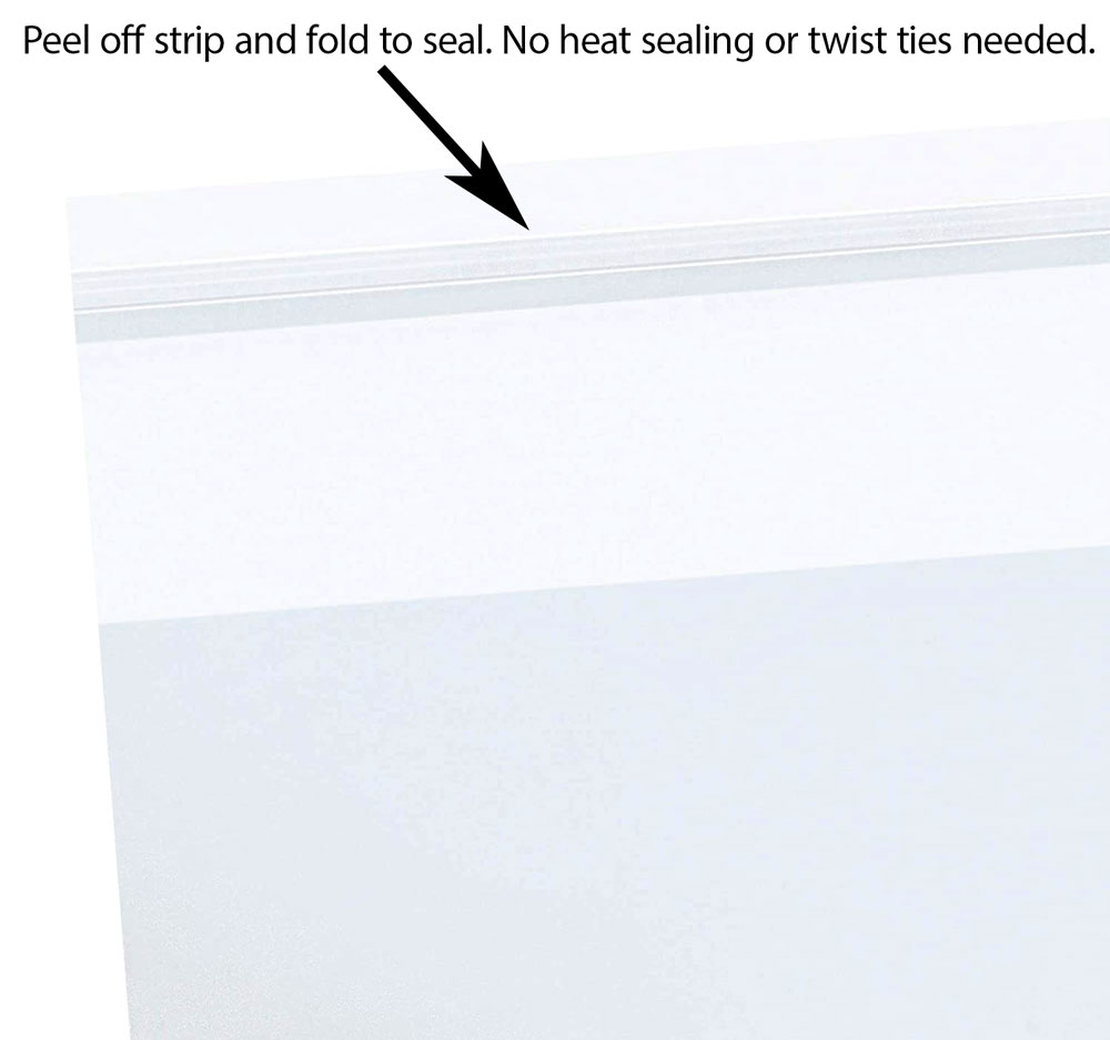 Peel off Strip of Resealable Suffocation Warning Bags