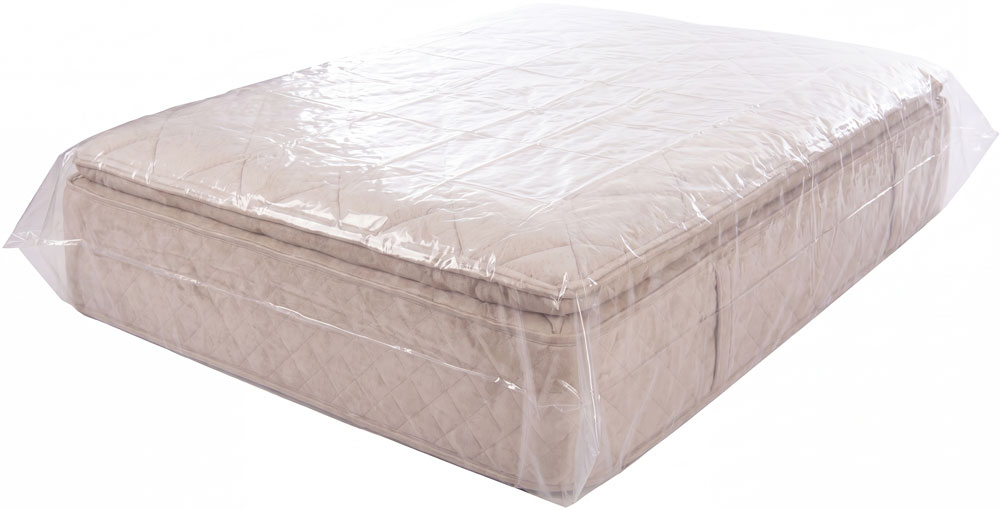 82 x 18 x 100  Heavy Duty Gusseted Plastic Cal King Pillow Top Mattress Bags