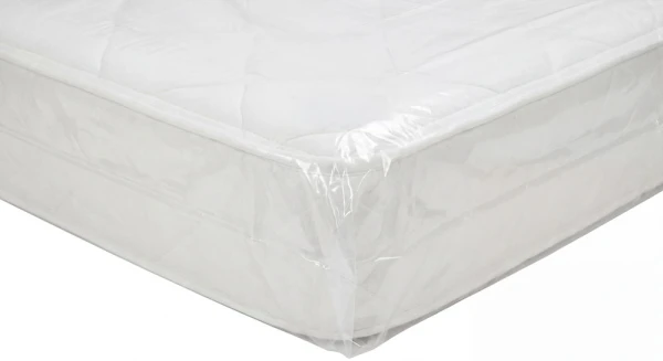 8 Inch Side Gusset of a 54 x 8 x 90 Gusseted Poly Mattress Bags