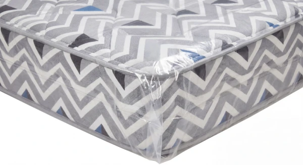 Heavy Duty Full Mattress Bags 54x9x90 9 Inch Side Gusset 9 Inch Side Gusset of a 54 x 9 x 90 Gusseted Poly Full Mattress Bags
