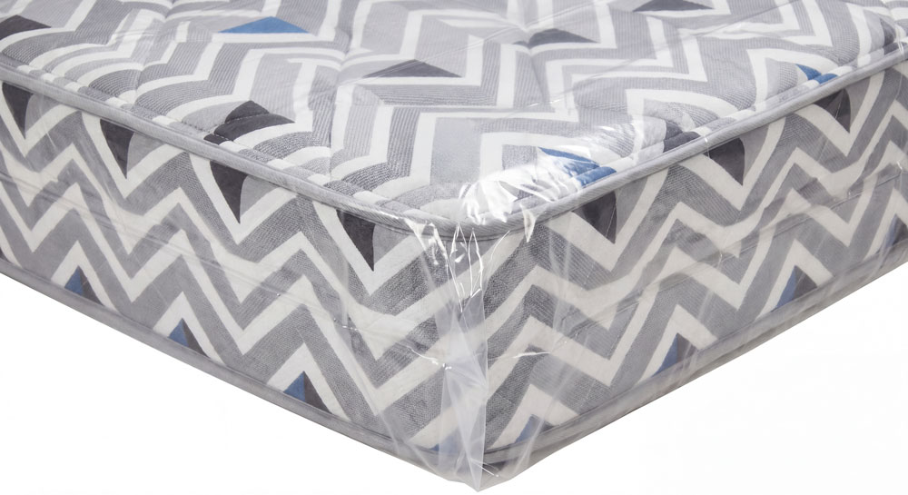 9 Inch Side Gusset of a 54 x 9 x 90 Gusseted Poly Full Mattress Bags
