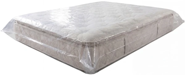 78 x 9 x 90 4 Mil, Extra Heavy Duty Gusseted Plastic King Mattress Bags