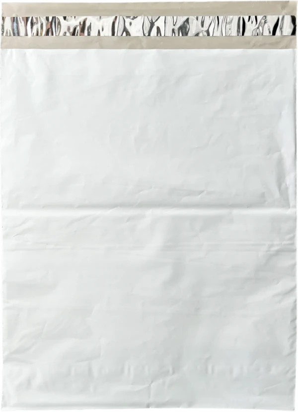 12 x 15.5 Poly Mailers - Non-Perforated Back of 12 x 15.5 Poly Mailers - Non-Perforated