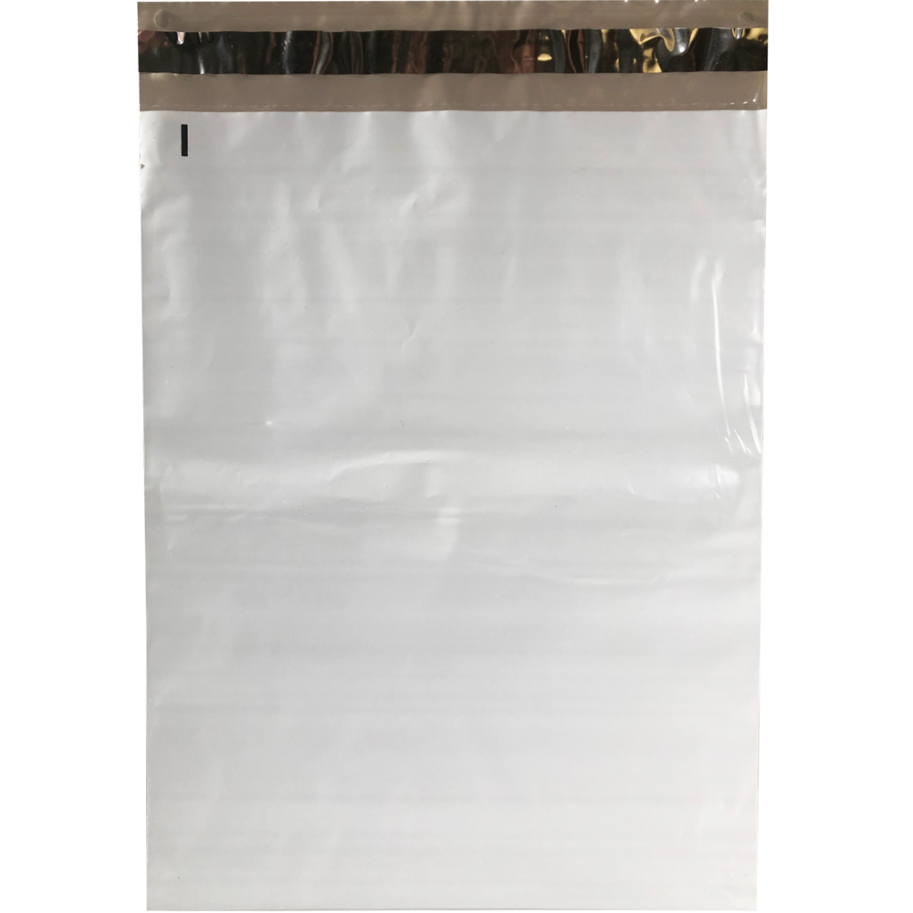 12 x 15.5 Poly Mailers with Tear Perforation View of Shorter Side of Bag