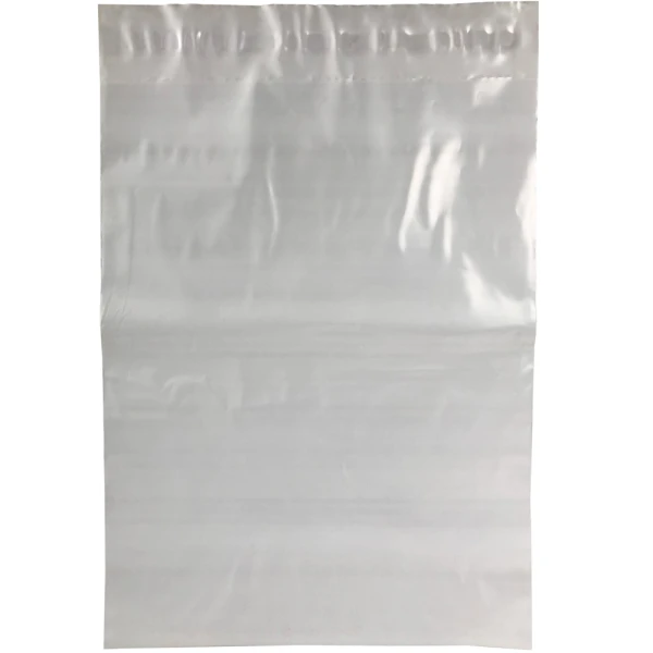 12 x 15.5 Poly Mailers with Tear Perforation Long Side 12 x 15.5 Poly Mailers with Tear Perforation View of Longer Side of Bag