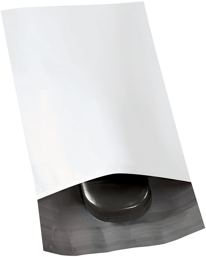 6 x 9 Standard Poly Mailers with perforation and glass case