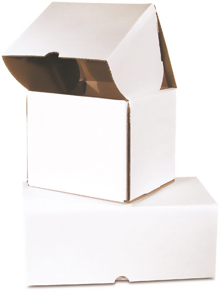 White 7.125 x 6.625 x 6.5 Outside Tuck Mailer