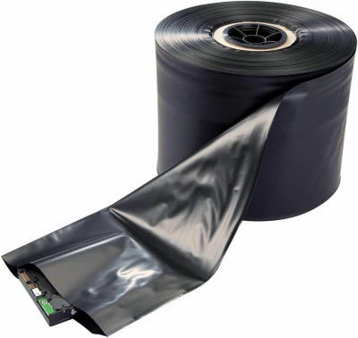 4 Mil Black Conductive Poly Tubing on Roll 
