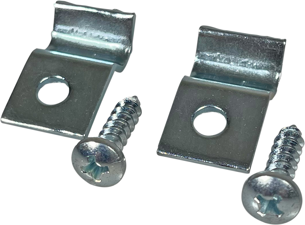 Screws and Clips for 12 inch Poly Tubing on Roll Dispenser