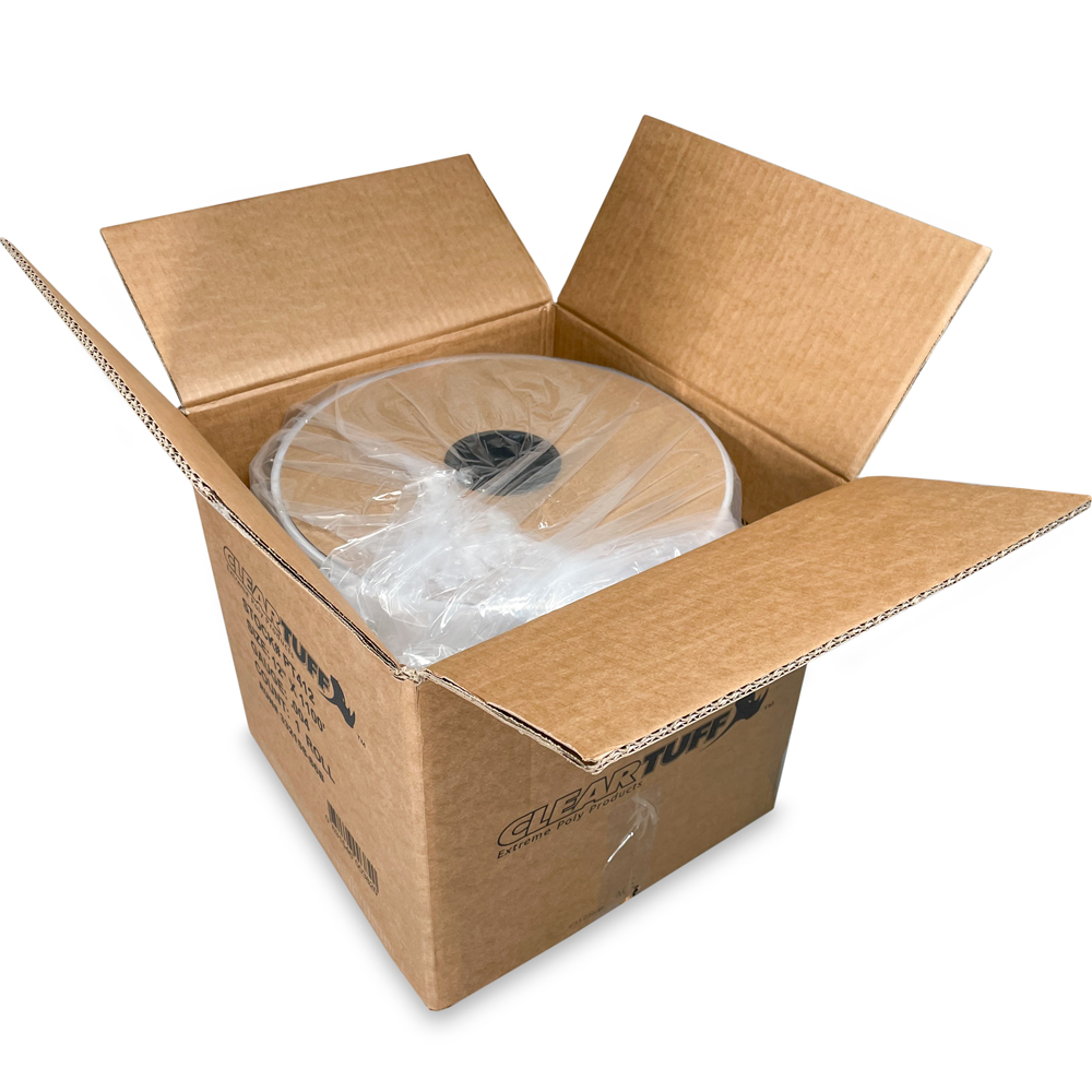 Case of 12 x 1100 4 Mil Clear Poly Tubing on Roll