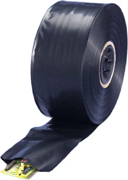 12" x 725' 6 Mil Black Poly Tubing on Roll