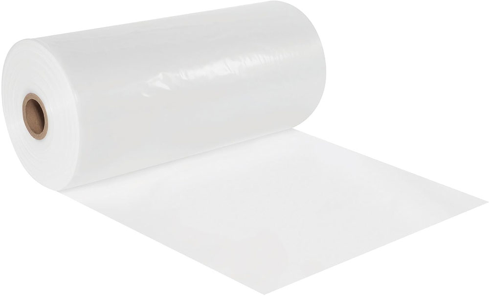 Clear 30 x 2900 1.5 Mil Poly Tubing on Roll