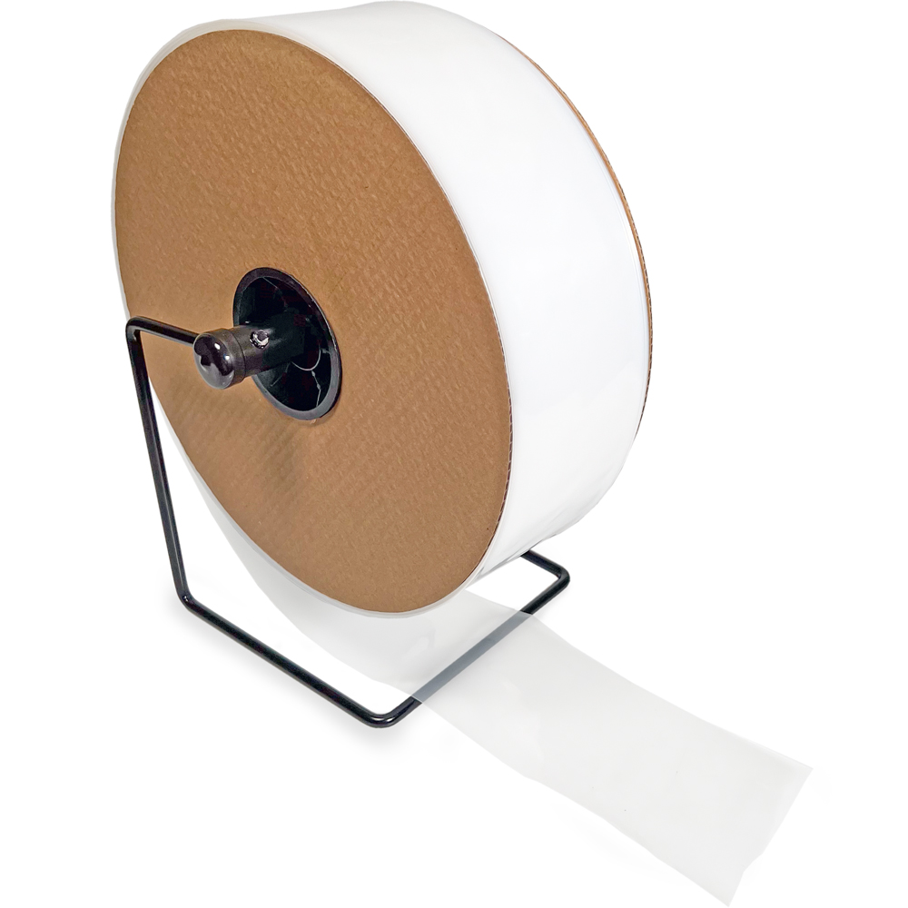 4 x 1100 4 Mil Clear Poly Tubing on Roll on Dispenser