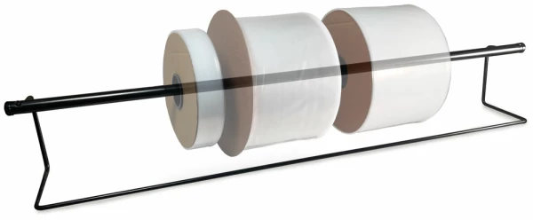 48 inch Poly Tubing Dispenser with Transparent Rolls of Poly Tubing