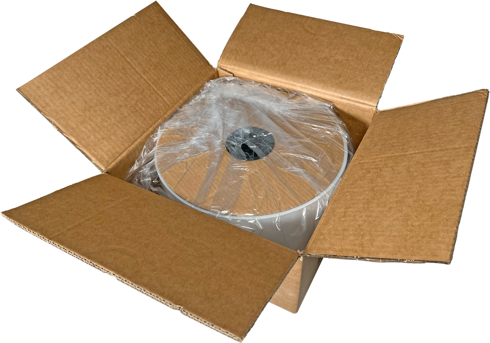 6 in x 1100 ft 4 Mil Clear Poly Tubing on Roll Case