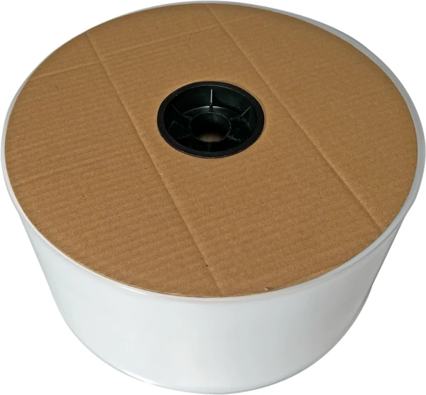 6 Inch 4 Mil Poly Tubing on Roll 6 in x 1100 ft 4 Mil Clear Poly Tubing on Roll on Side