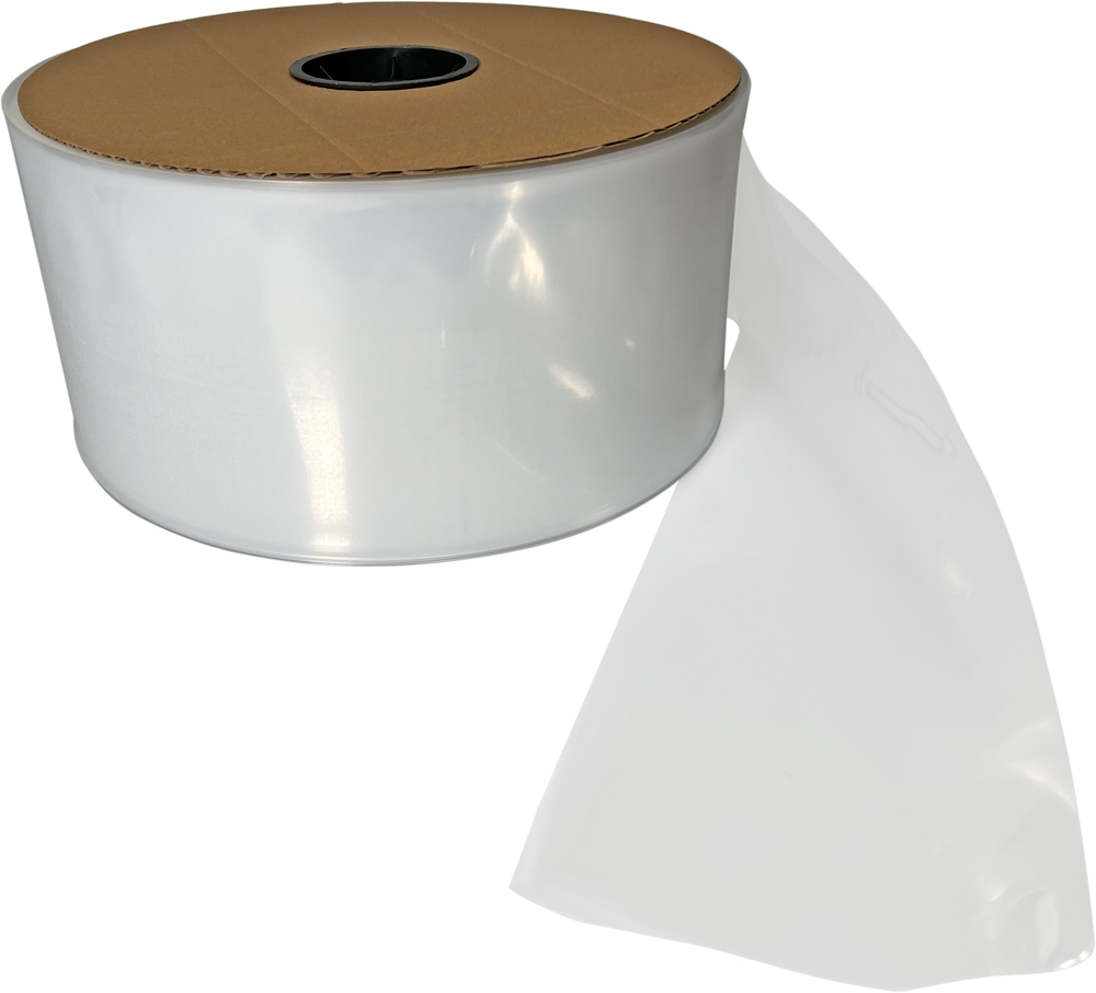 6 in x 1100 ft 4 Mil Clear Poly Tubing on Roll
