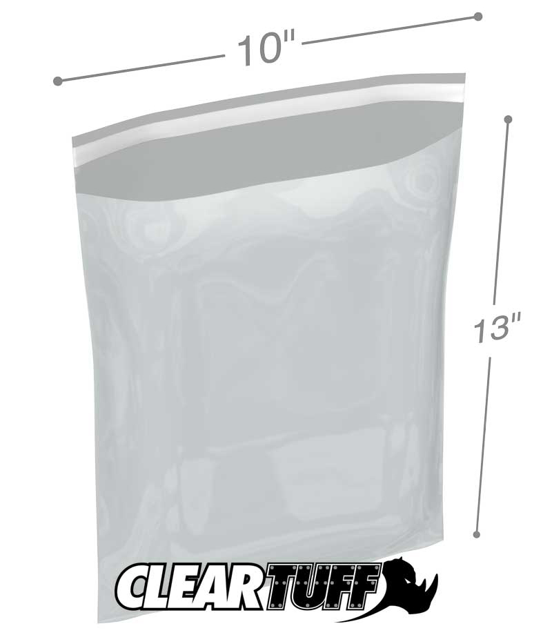 10 x 13 1.5 mil resealable polypropylene bags