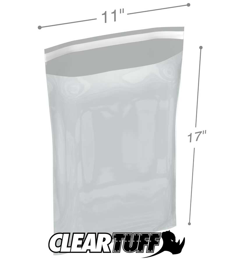11 x 17 1.5 mil resealable polypropylene bags