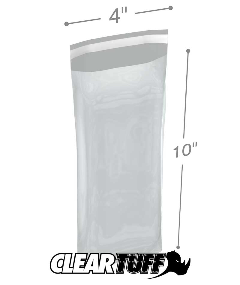 4 x 10 1.5 mil resealable polypropylene bags