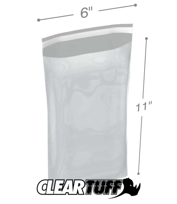 6 x 11 1.5 mil resealable polypropylene bags