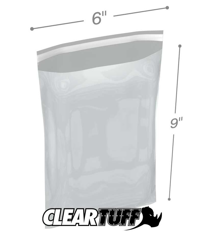 6 x 9 1.5 mil resealable polypropylene bags