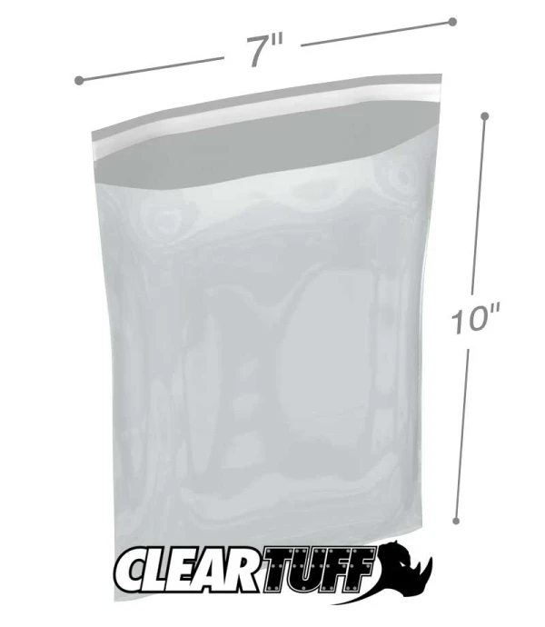 7 x 10 1.5 mil resealable polypropylene bags