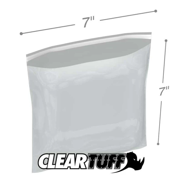 7 x 7 1.5 mil resealable polypropylene bags 7 x 7 1.5 mil resealable polypropylene bags
