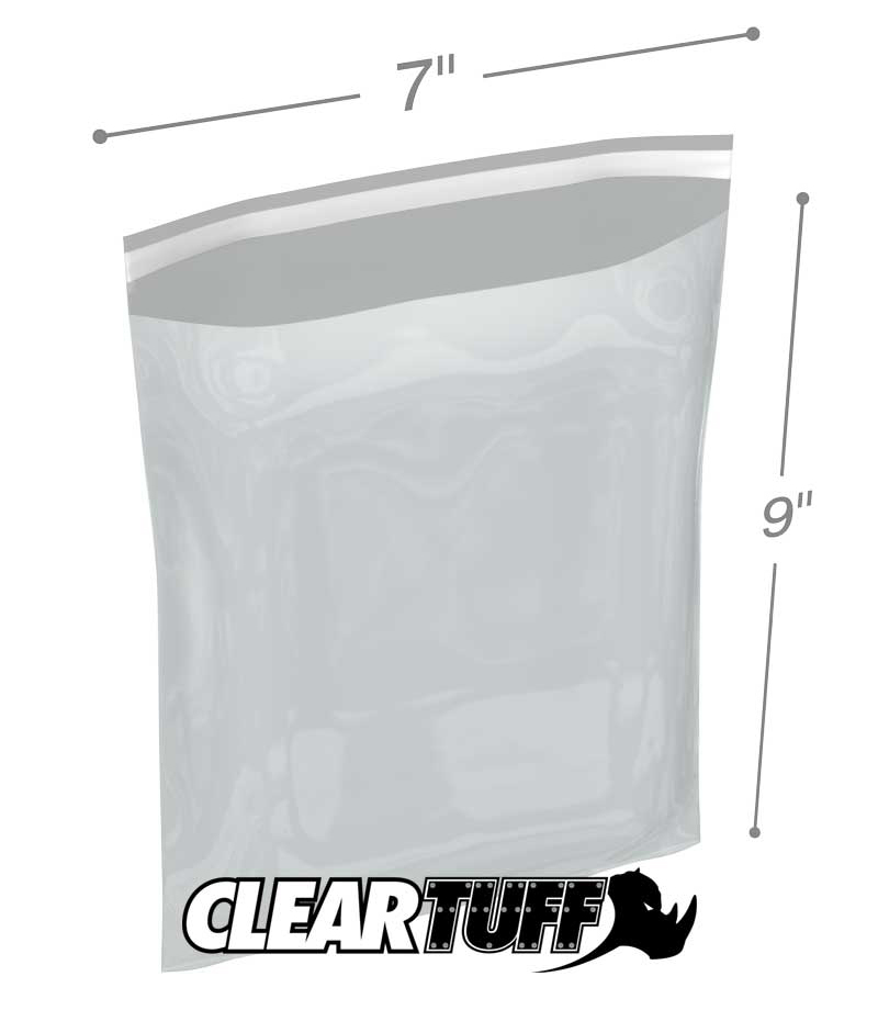 7 x 9 1.5 mil resealable polypropylene bags