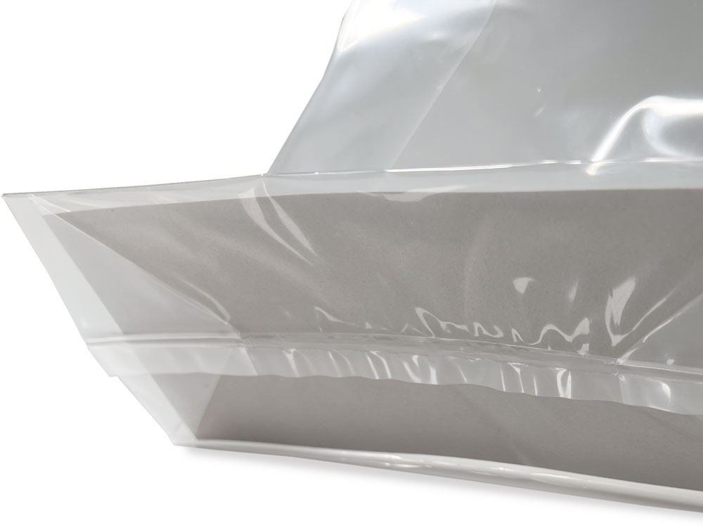 Bottom Gusset of 8 x 4 x 10 Polypropylene Bag with Handles