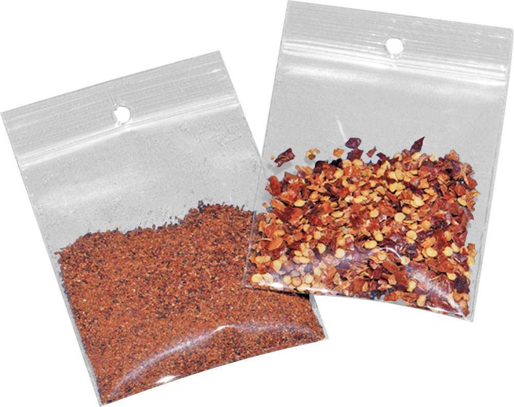 Polypropylene Zip Locking Bags with Hang Hole