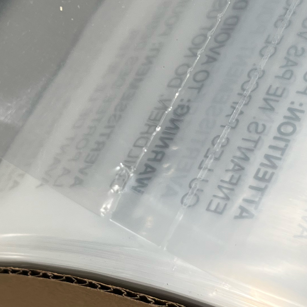 10 x 15 1.5 Mil Pre-Opened Bags On Roll For Automated Bagging Perforatiuon and Bottom Seal