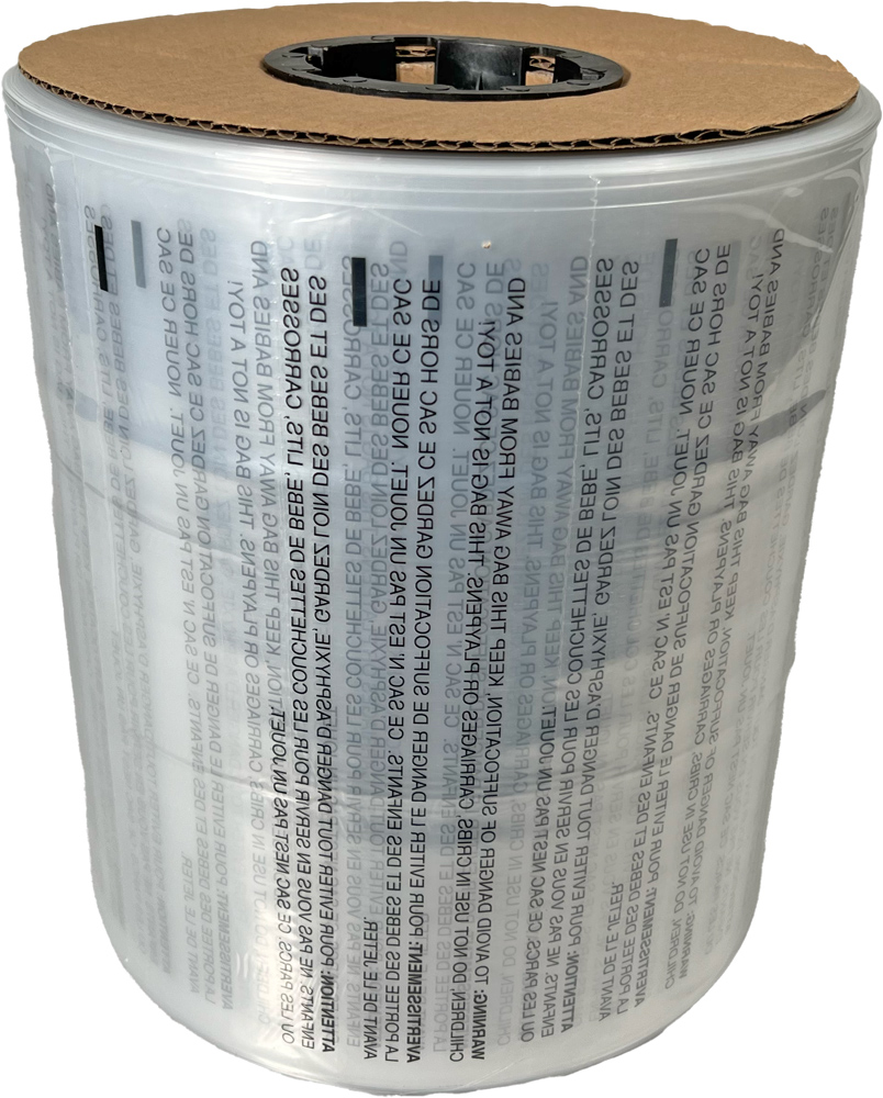 10 x 15 1.5 Mil Pre-Opened Bags On Roll For Automated Bagging on Side