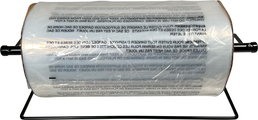 18 x 24 1.5 Mil Pre-Opened Bags On Roll For Automated Bagging on Dispenser