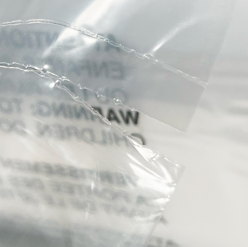 18 x 24 1.5 Mil Pre-Opened Bags On Roll For Automated Bagging Perforation