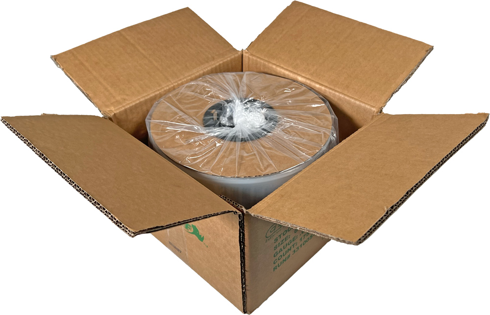 Case of 6 x 9 1.5 Mil Pre-Opened Bags On Roll For Automated Bagging