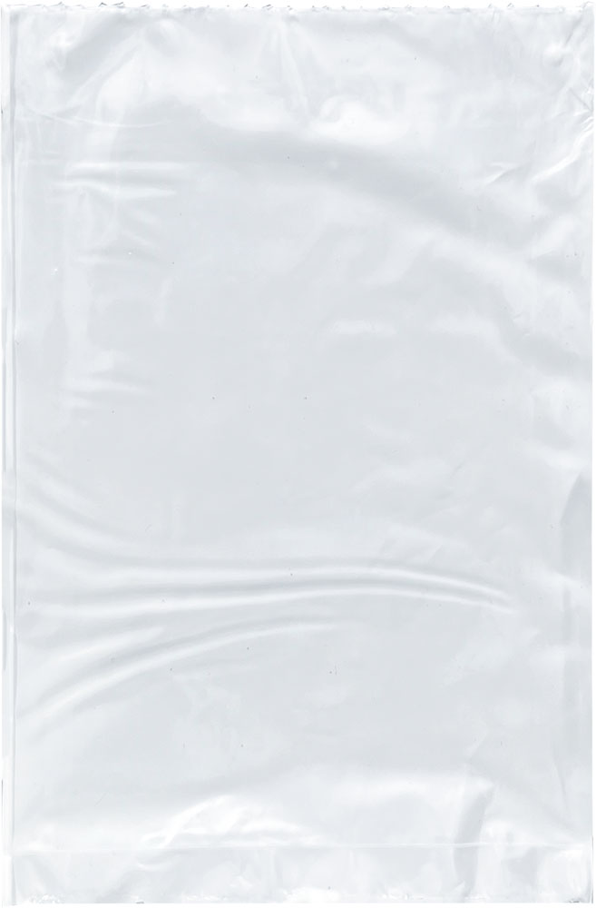 White Front of 5 x 7 White Front Pre Opened Bags 2 Mil Machine Automated Bags