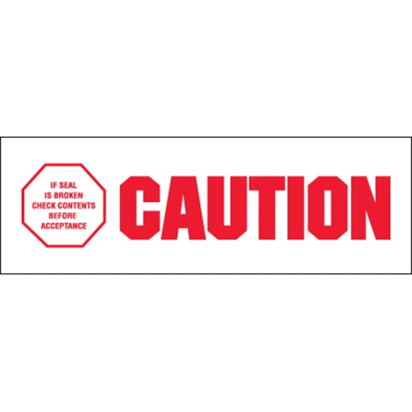 2x110 Caution - If Seal Is Broken2.2 Caution - If Seal Is Broken Carton Sealing Tape
