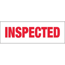 2" x 110 yds 2.2 Mil Printed Carton Sealing Tape "Inspected"
