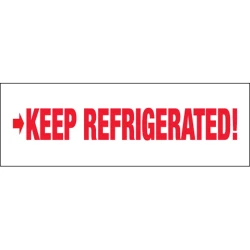 2" x 110 yds 2.2 Mil Printed Carton Sealing Tape "Keep Refrigerated"