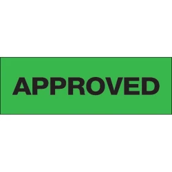 2" x 55 yds 2.2 Mil Printed Carton Sealing Tape "Approved"