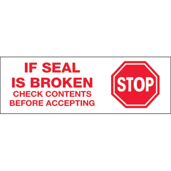2x55 Stop If Seal Is Broken2.2 Stop If Seal Is Broken Carton Sealing Tape