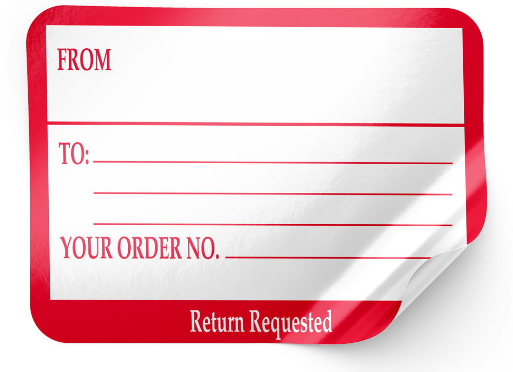 Preprinted Shipping Address Labels