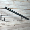 Produce Bag Dispenser Holder on Wood Wall with Bar Up