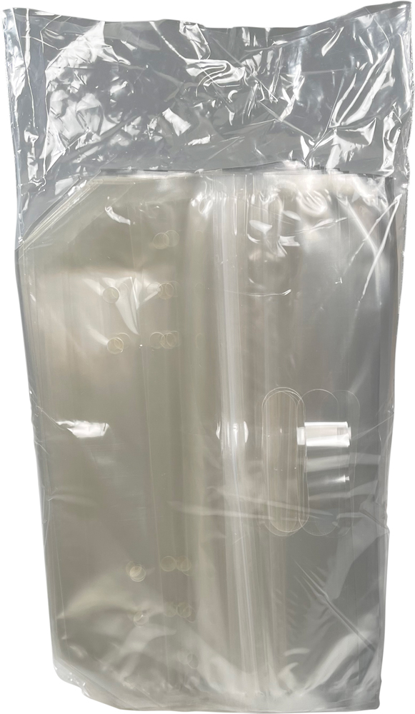 Vented Plastic Produce Bags 10.75" x 6.125" + 4" 2.5 mil