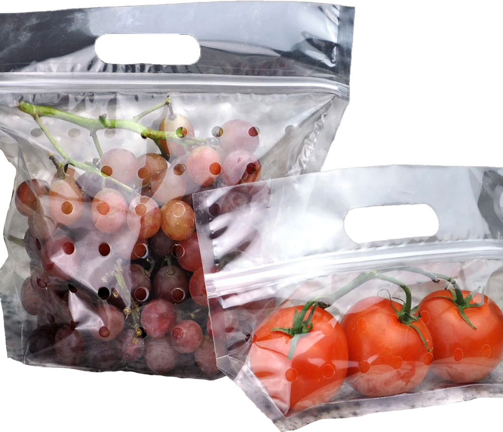 11 x 10 x 4 Zip Locking Vented Produce Pouch 3 lb.